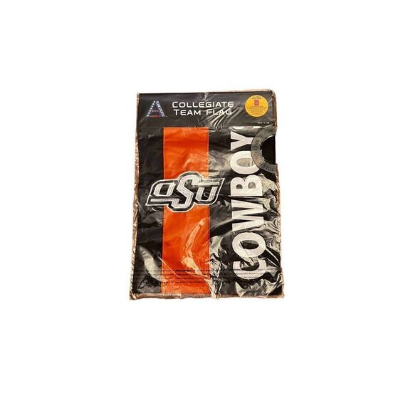 Team Sports America Oklahoma State Univ Cowboys Embroidered Garden Flag nwt - Picture 5 of 7